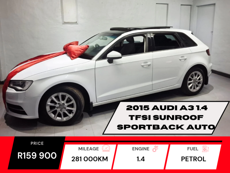 2015 Audi A3 1.4 TFSI Sunroof SportBack Automatic