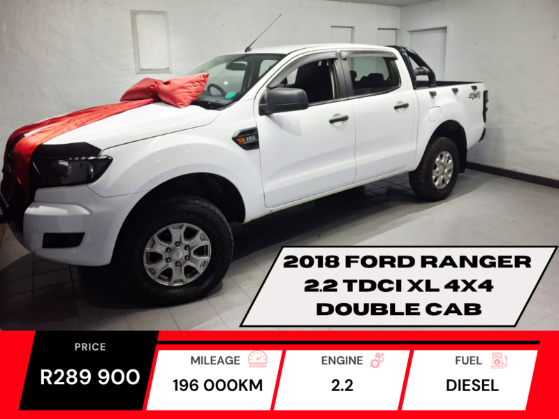2018 Ford Ranger 2.2 TDCI XL 4x4 Double Cab