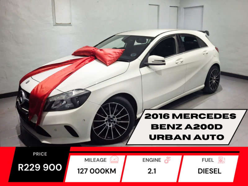 2016 Mercedes Benz A200D Urban Automatic