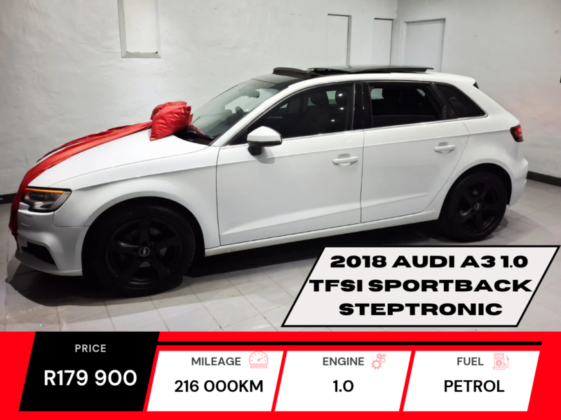 2018 Audi A3 1.0 TFSI SportBack StepTronic