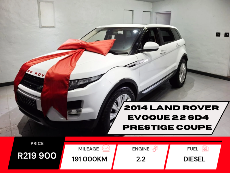 2014 Land Rover Evoque 2.2 SD4 Prestige Coupe